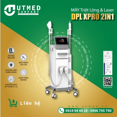 Máy triệt lông DPL Xpro 2in1