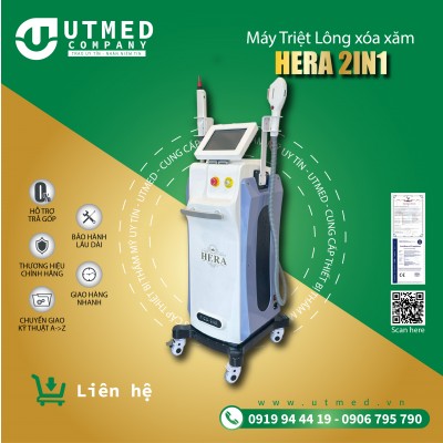 Máy 2in1 triệt lông laser hera